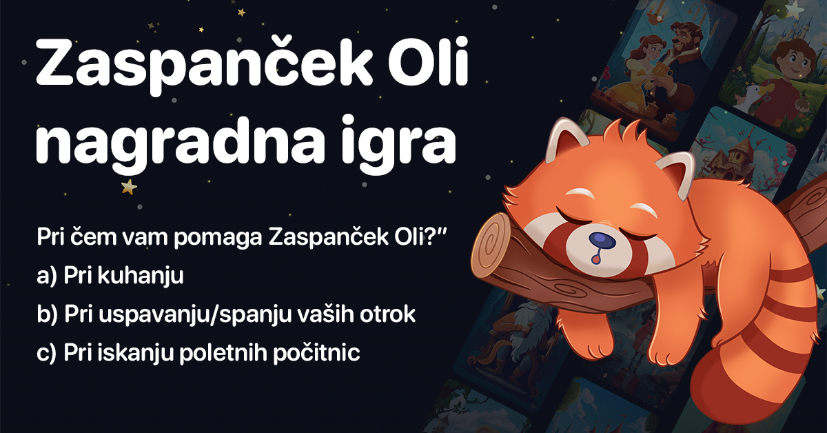 Sodelujte v nagradni igri Zaspanček Oli.